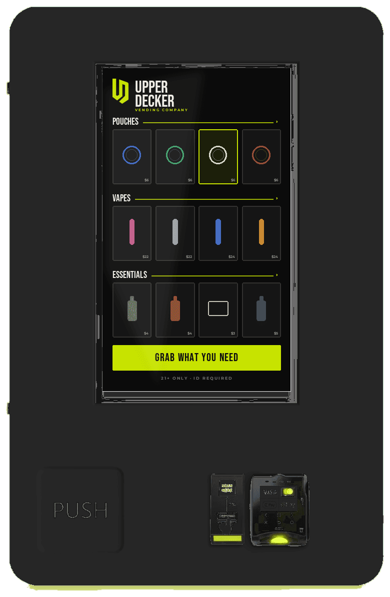 Upper Decker Mini Wall compact wall-mounted vending machine